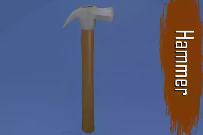 Hammer axe 3D model