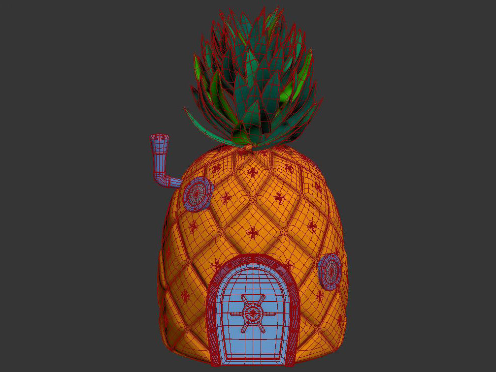 Pineapple SpongeBob 3D model_3