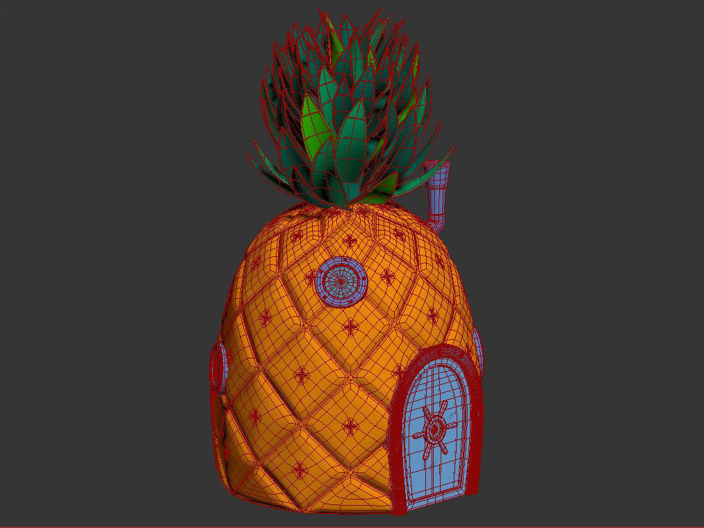 Pineapple SpongeBob 3D model_4