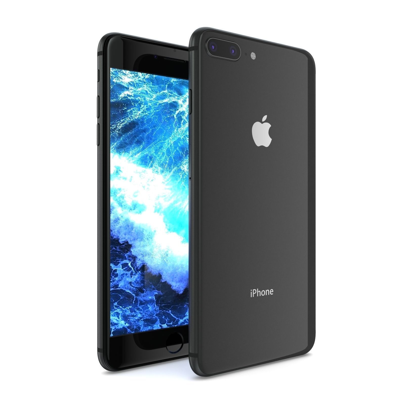 Apple iPhone 8 Plus Space Gray 3D model_1