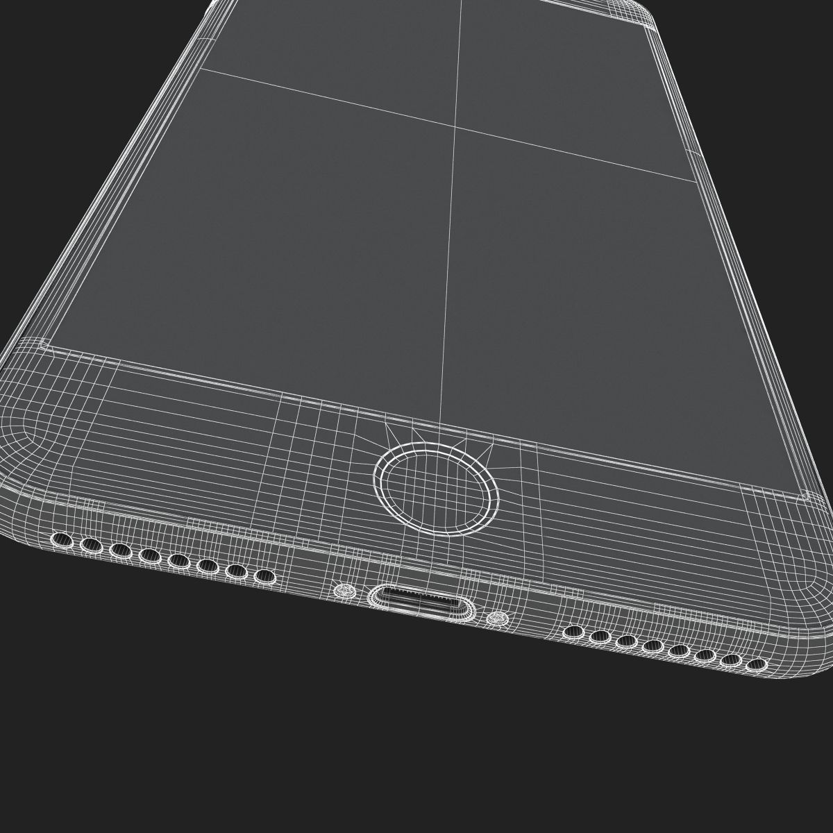 Apple iPhone 8 Plus Space Gray 3D model_28