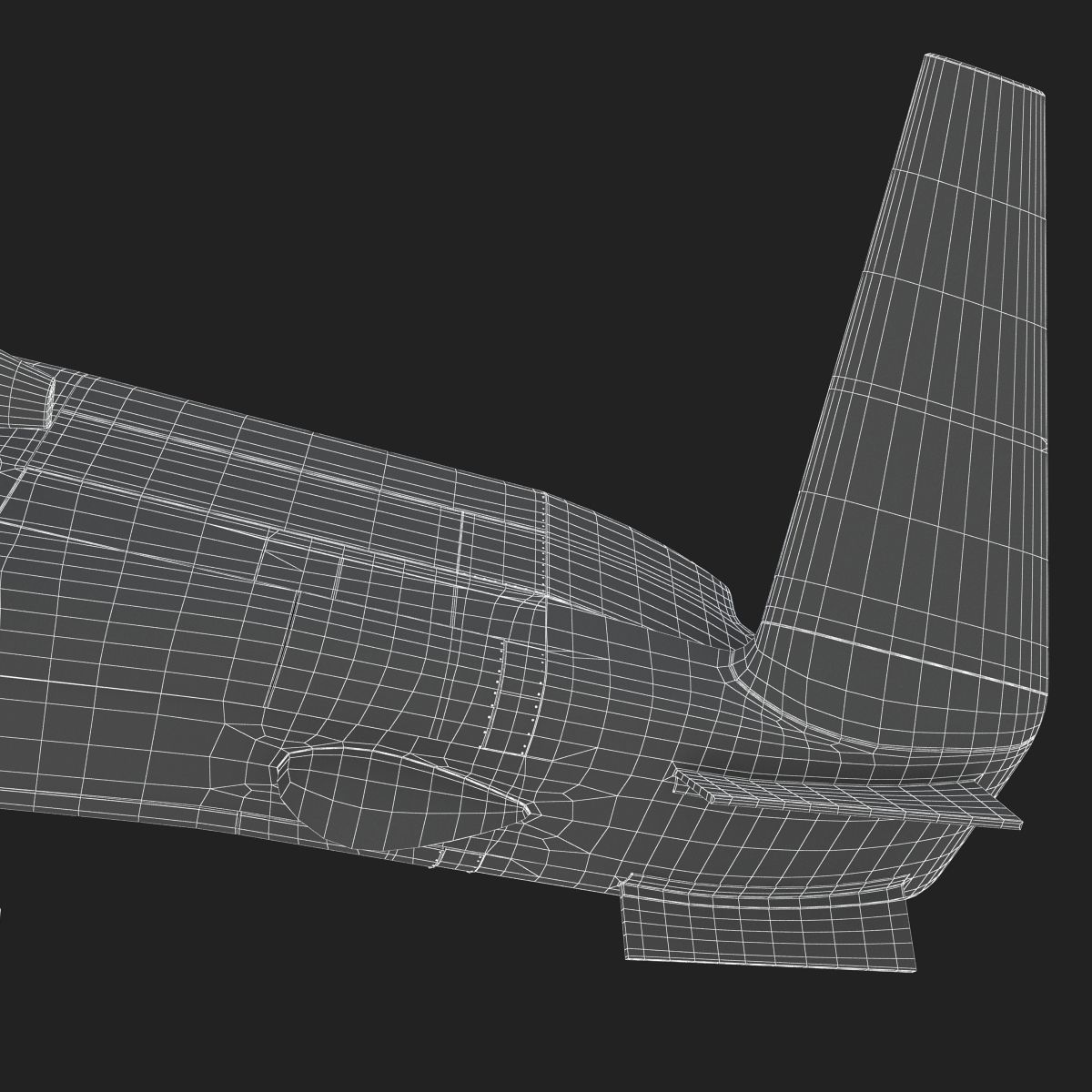 Northrop Grumman RQ-4 Global Hawk Aircraft 3D model_32