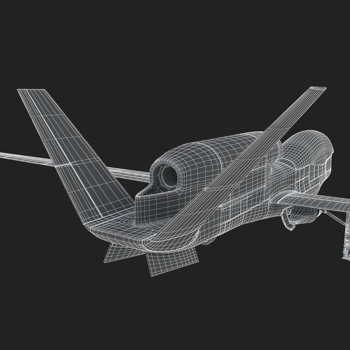 Northrop Grumman RQ-4 Global Hawk Aircraft 3D model_24