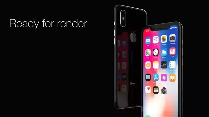 Apple Iphone X 3D model