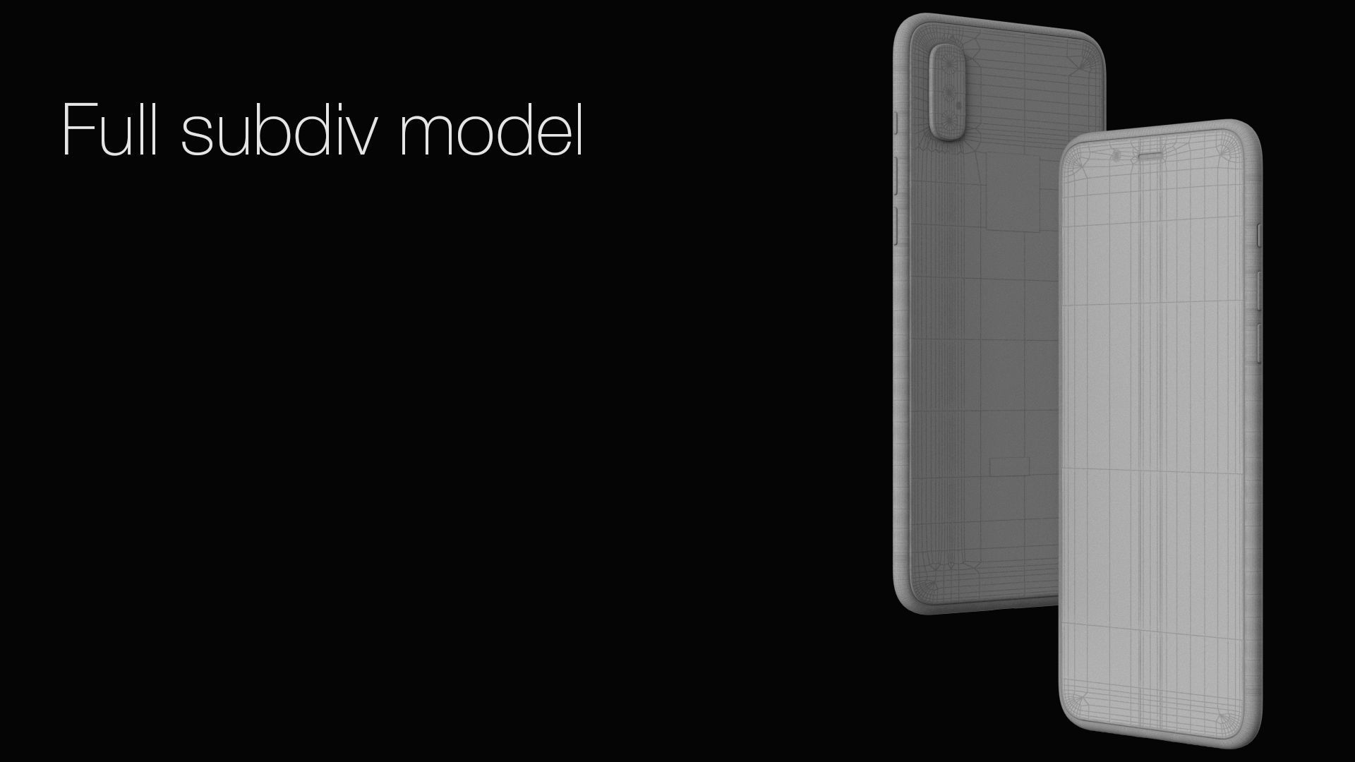 Apple Iphone X 3D model_3