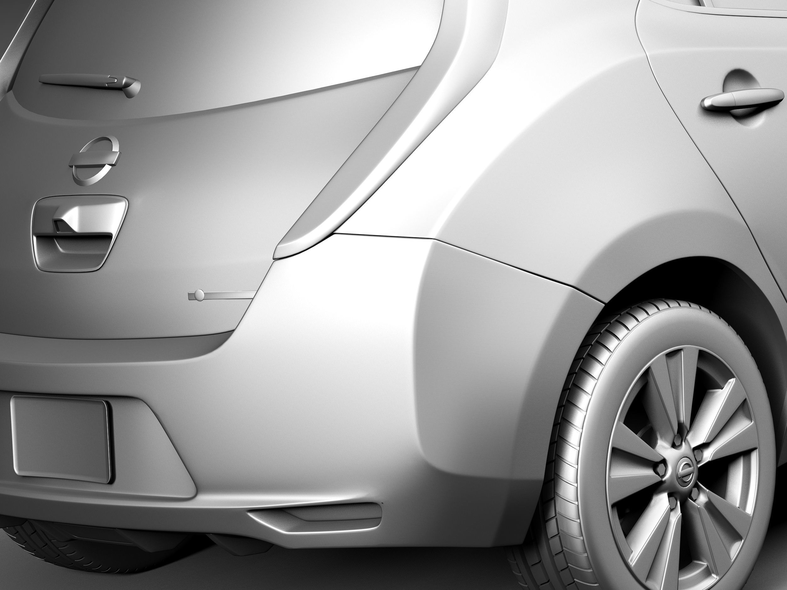 Nissan LEAF 2014 3D model_11