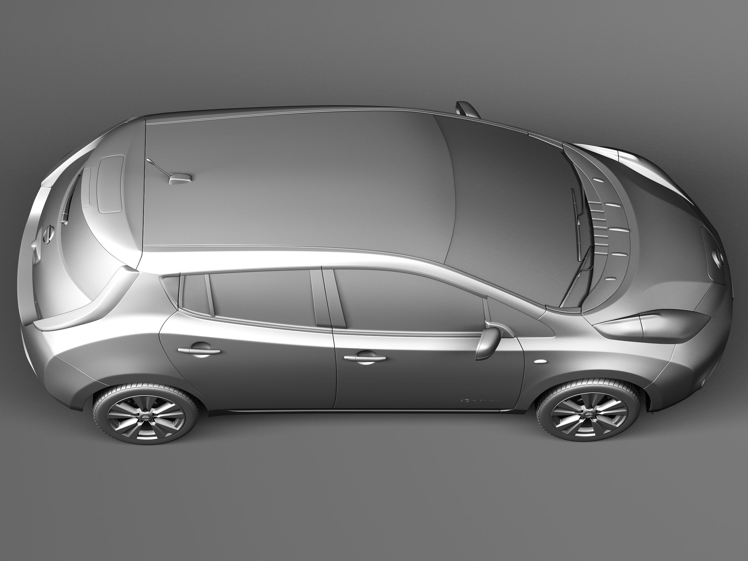 Nissan LEAF 2014 3D model_15