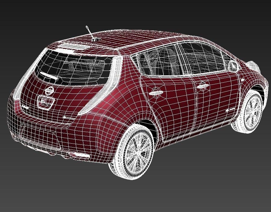 Nissan LEAF 2014 3D model_17