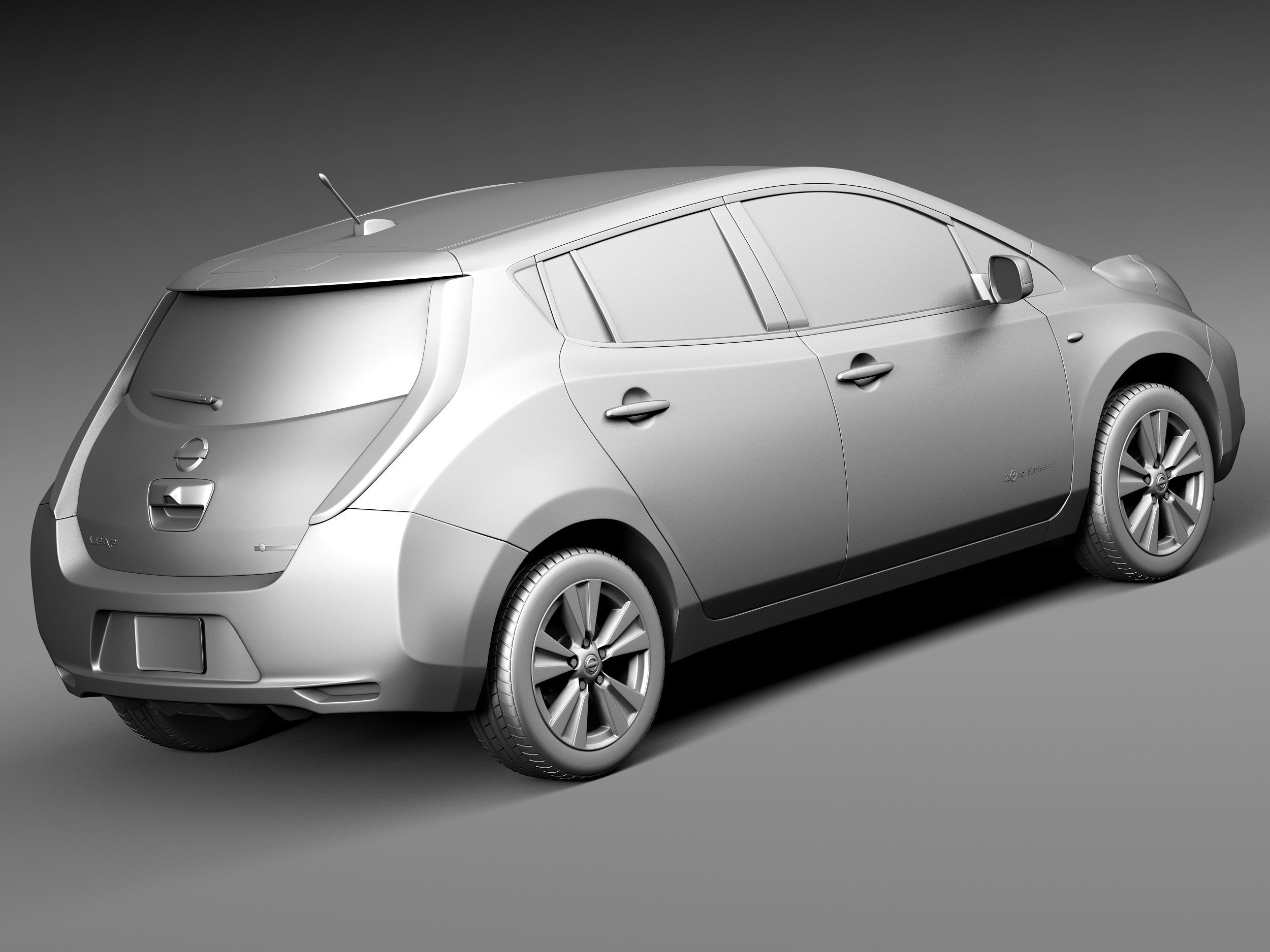 Nissan LEAF 2014 3D model_12