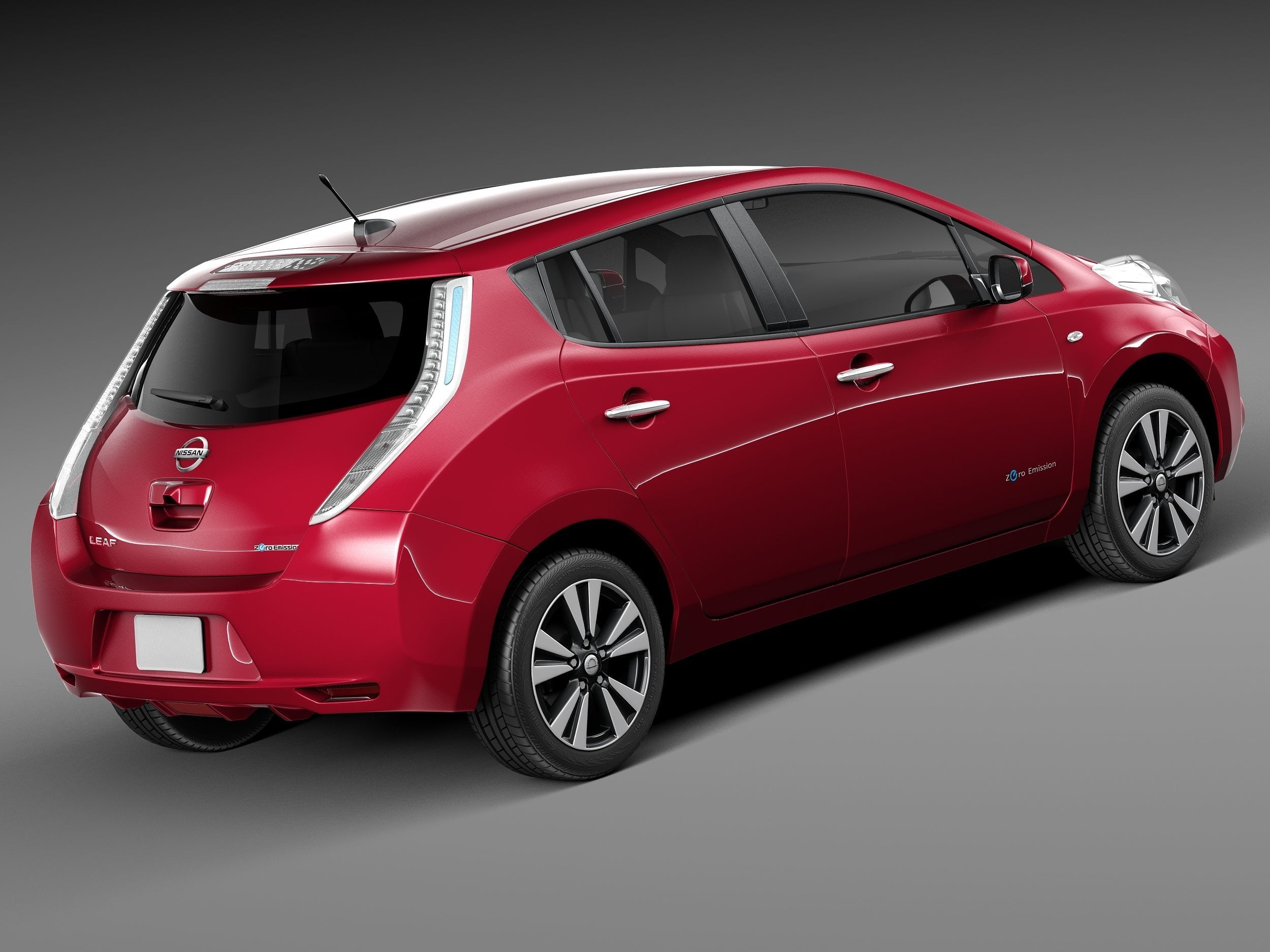 Nissan LEAF 2014 3D model_4