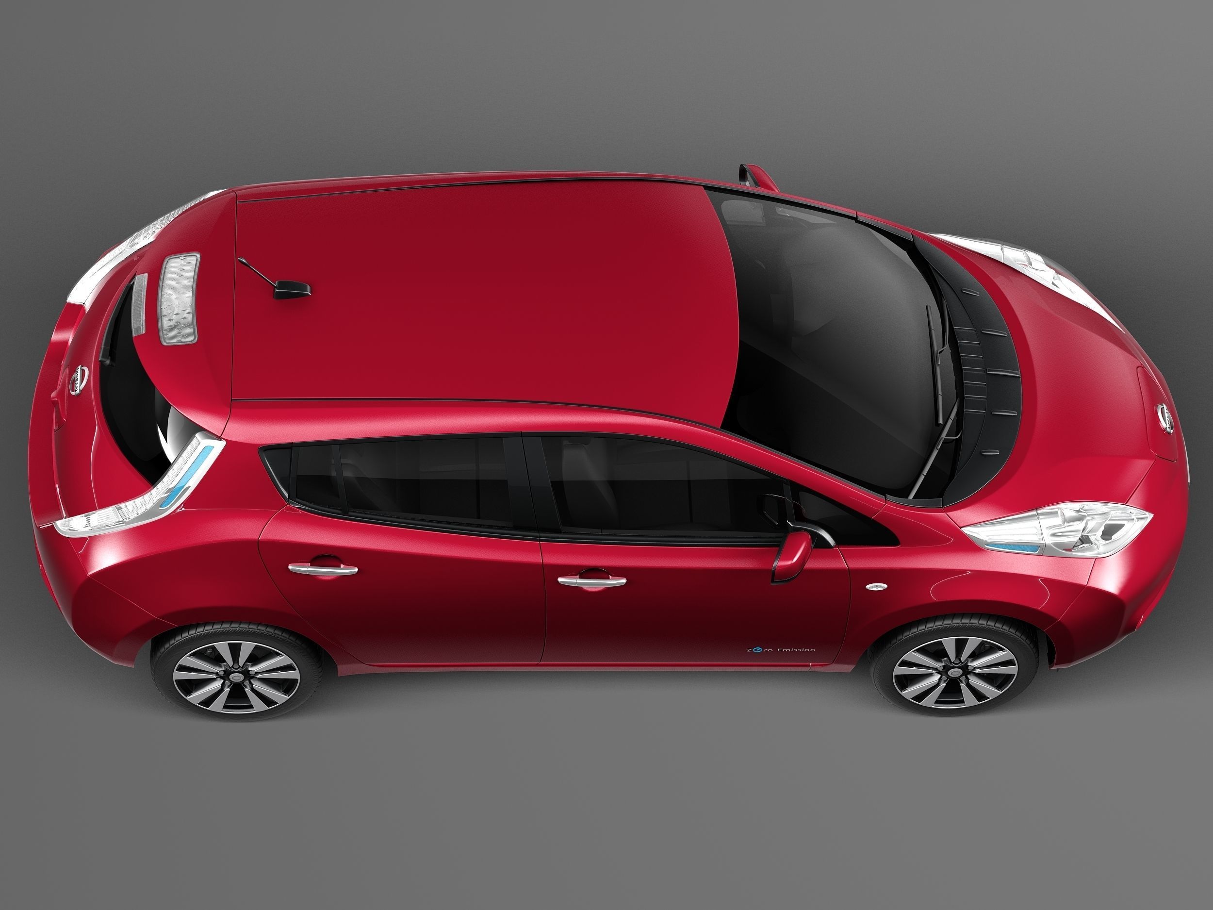 Nissan LEAF 2014 3D model_7