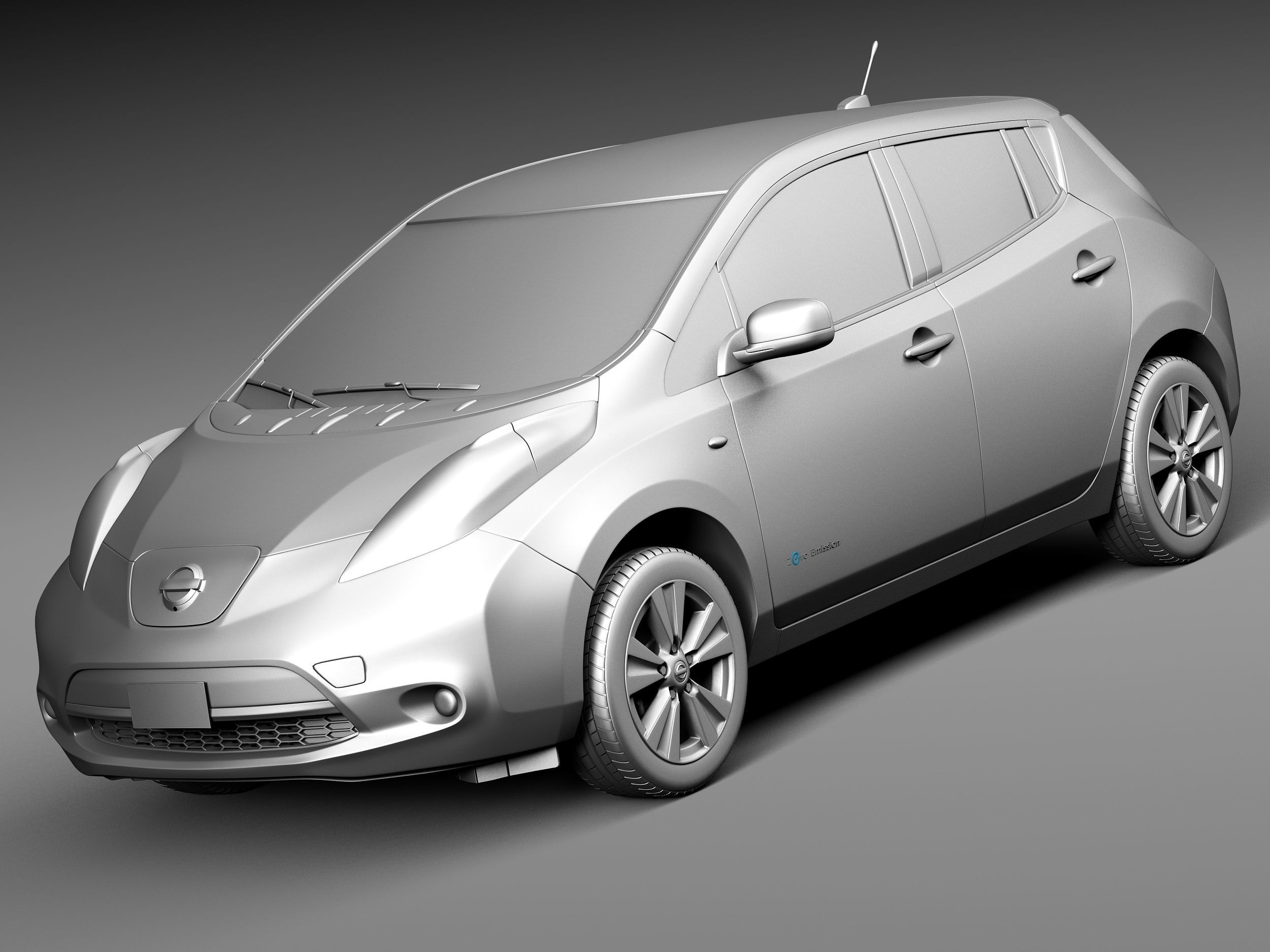 Nissan LEAF 2014 3D model_8