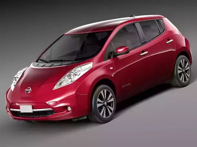 Nissan LEAF 2014 3D model Nissan LEAF 2014 3D model