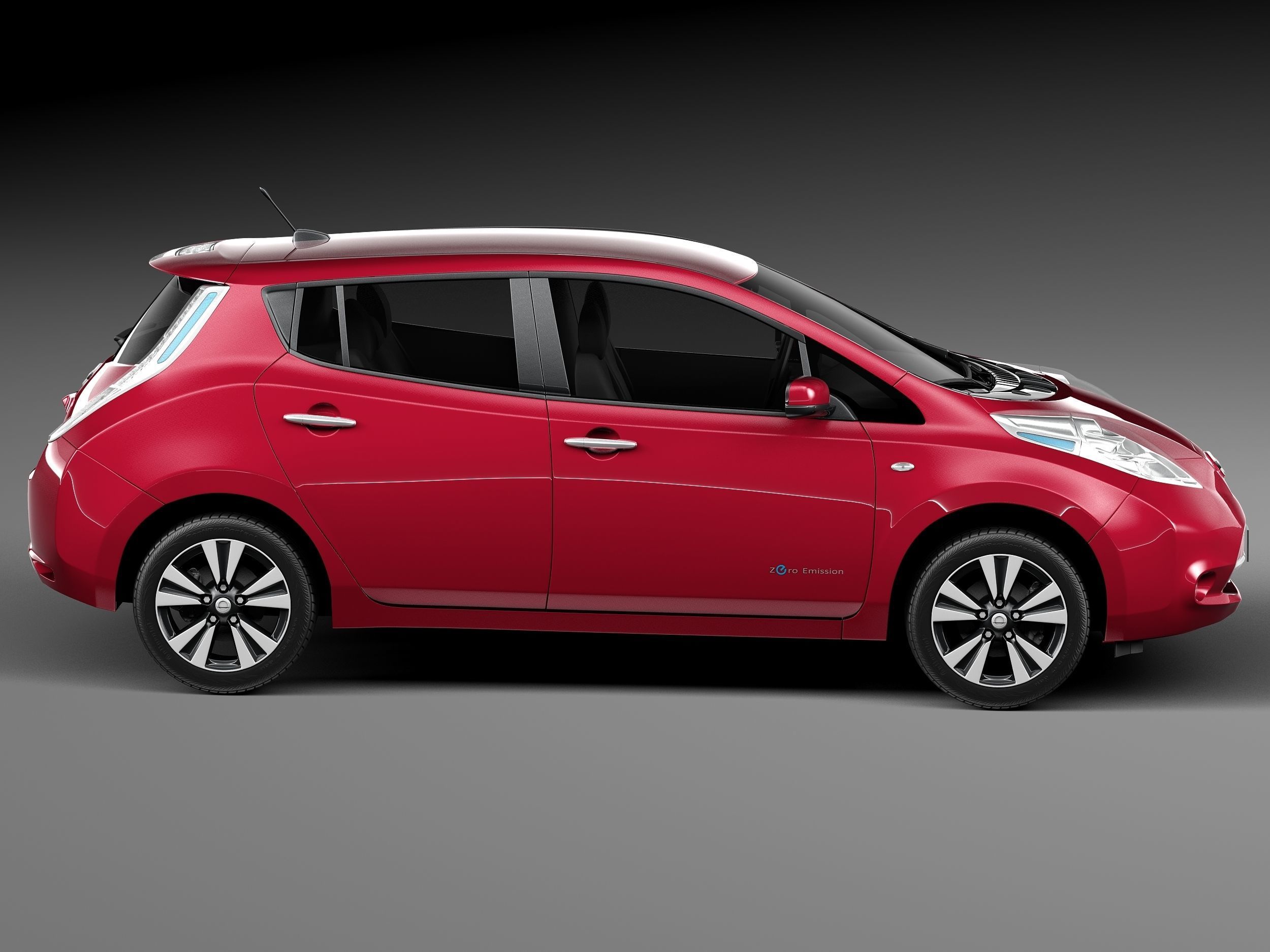 Nissan LEAF 2014 3D model_6