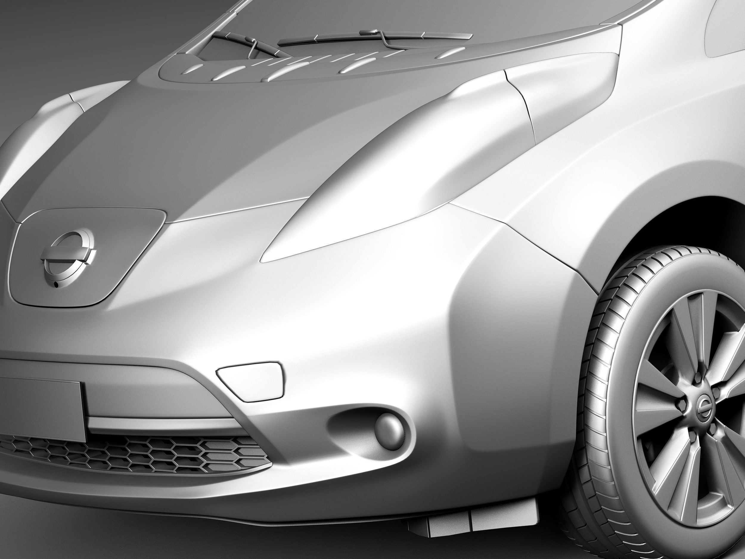 Nissan LEAF 2014 3D model_10