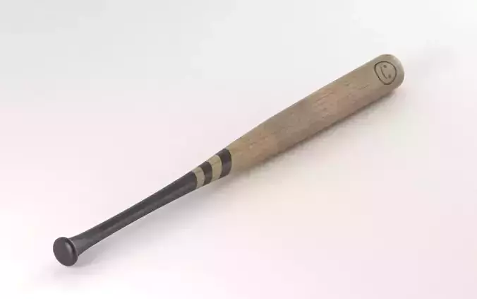 Wooden Baseball Bat 3D model