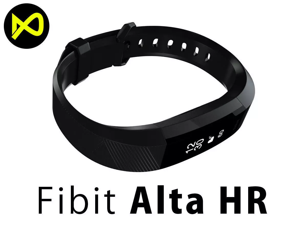 Fitbit Alta HR Black Gunmetal 3D model_0