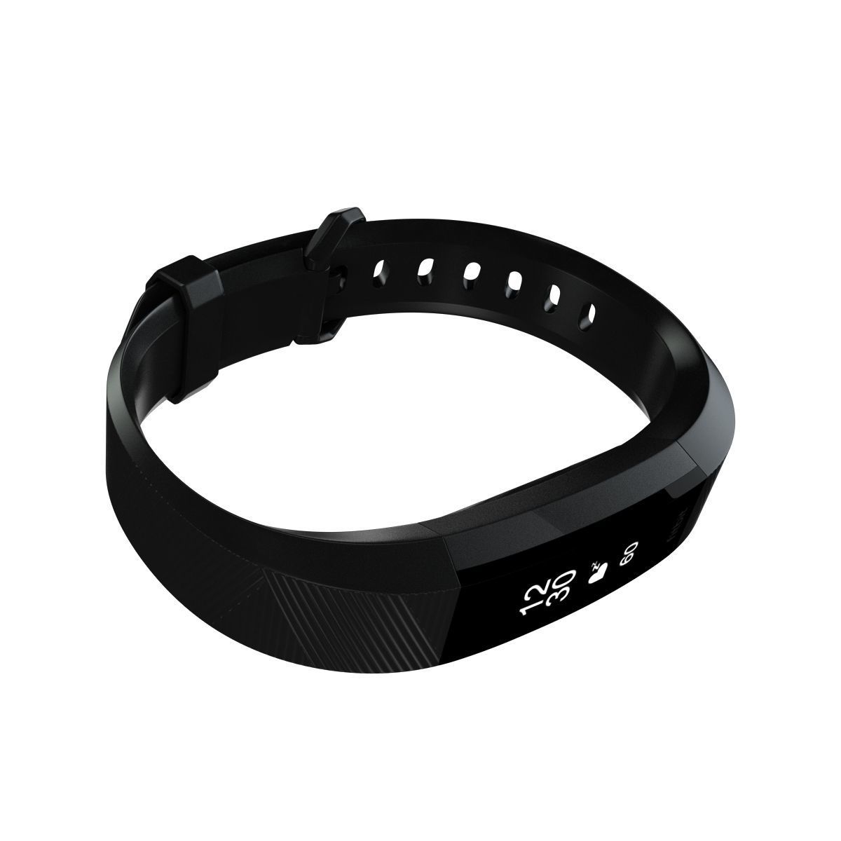 Fitbit Alta HR Black Gunmetal 3D model_2