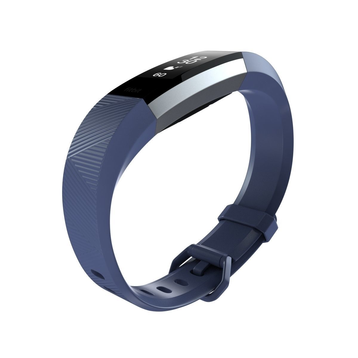 Fitbit Alta HR Blue Gray Steel 3D model_4