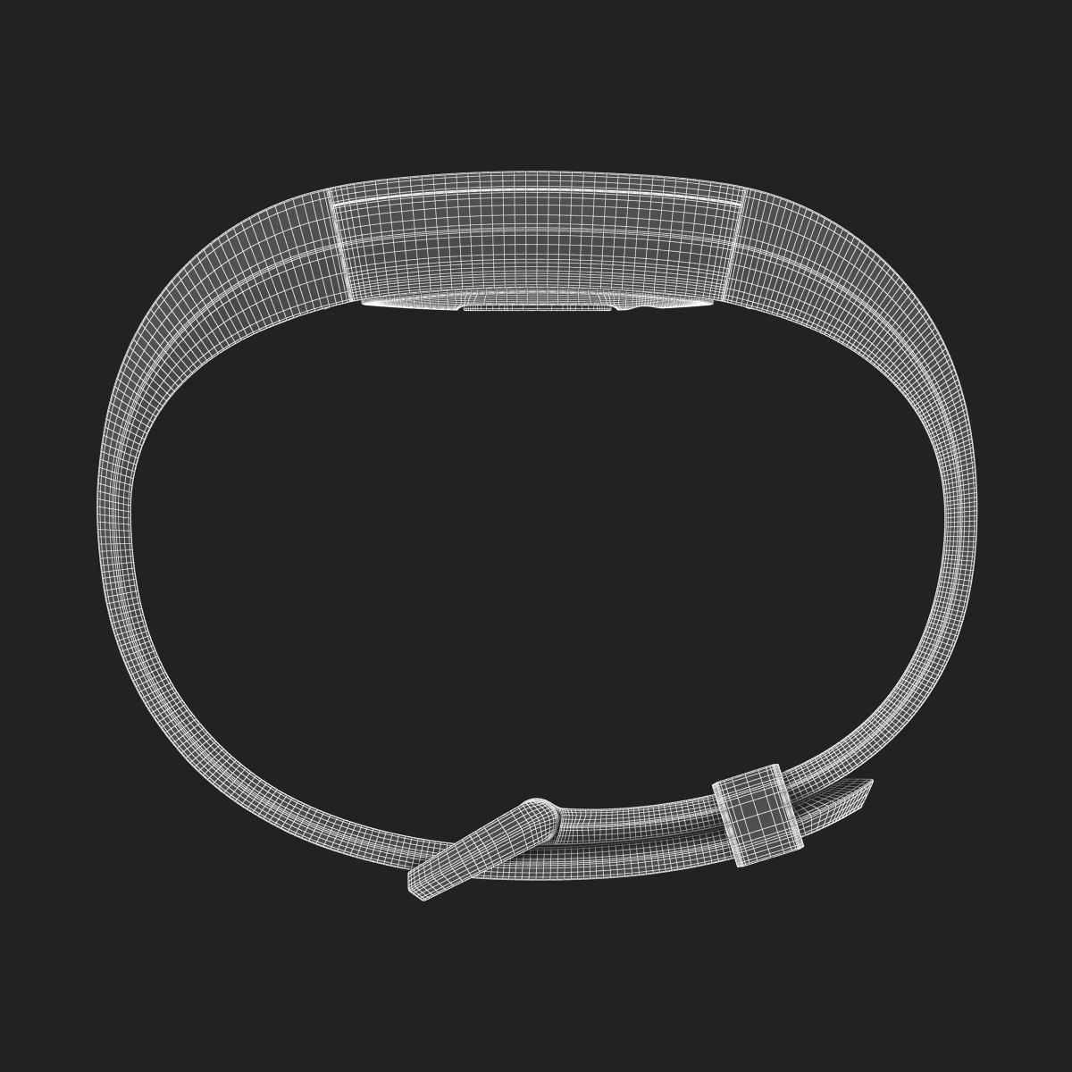 Fitbit Alta HR Blue Gray Steel 3D model_6