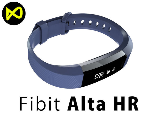Fitbit Alta HR Blue Gray Steel 3D model