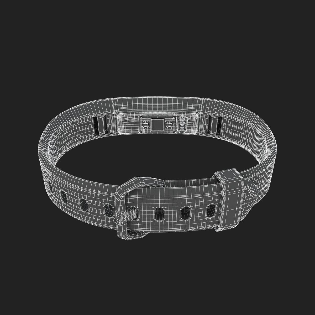 Fitbit Alta HR Coral Steel 3D model_11