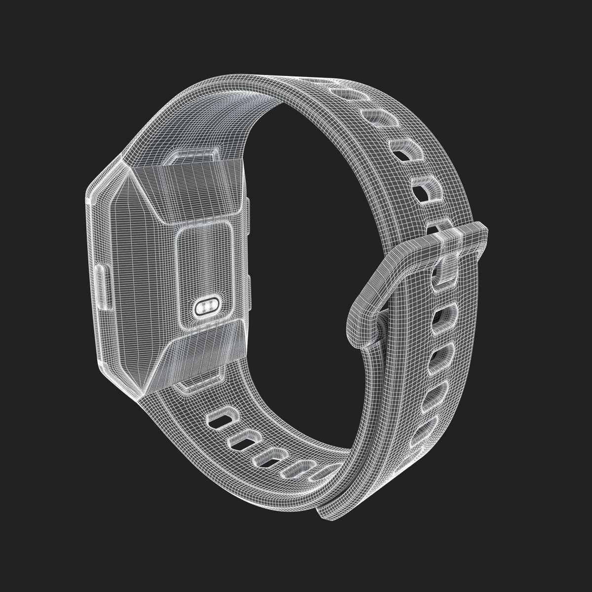 Fitbit Ionic Charcoal 3D model_8