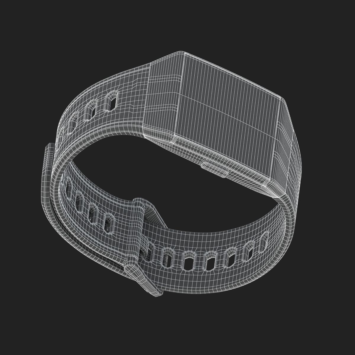 Fitbit Ionic Charcoal 3D model_12
