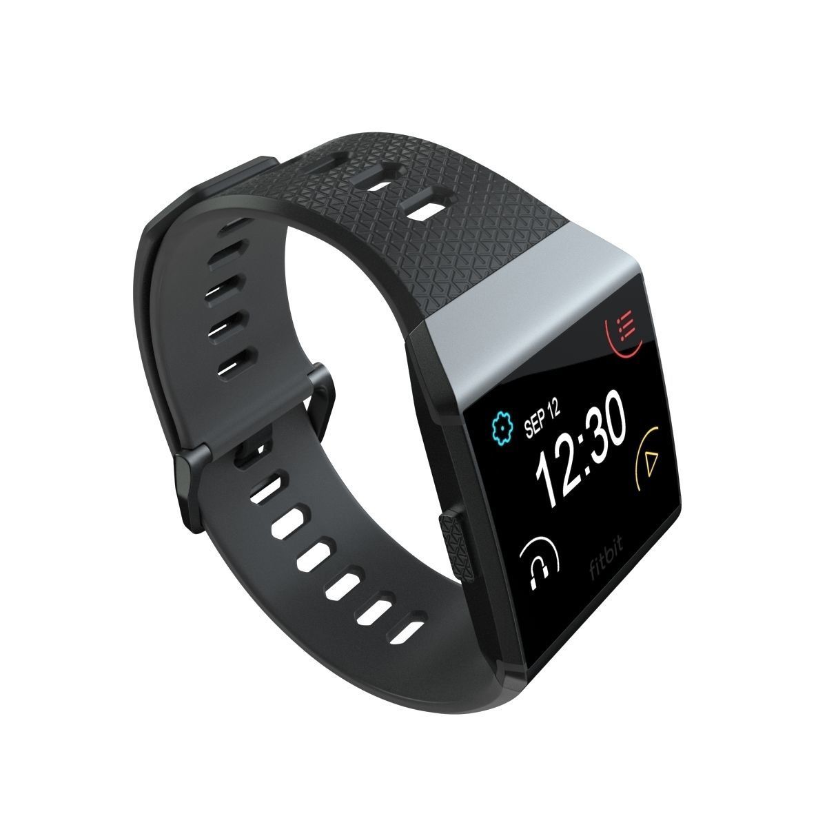 Fitbit Ionic Charcoal 3D model_4