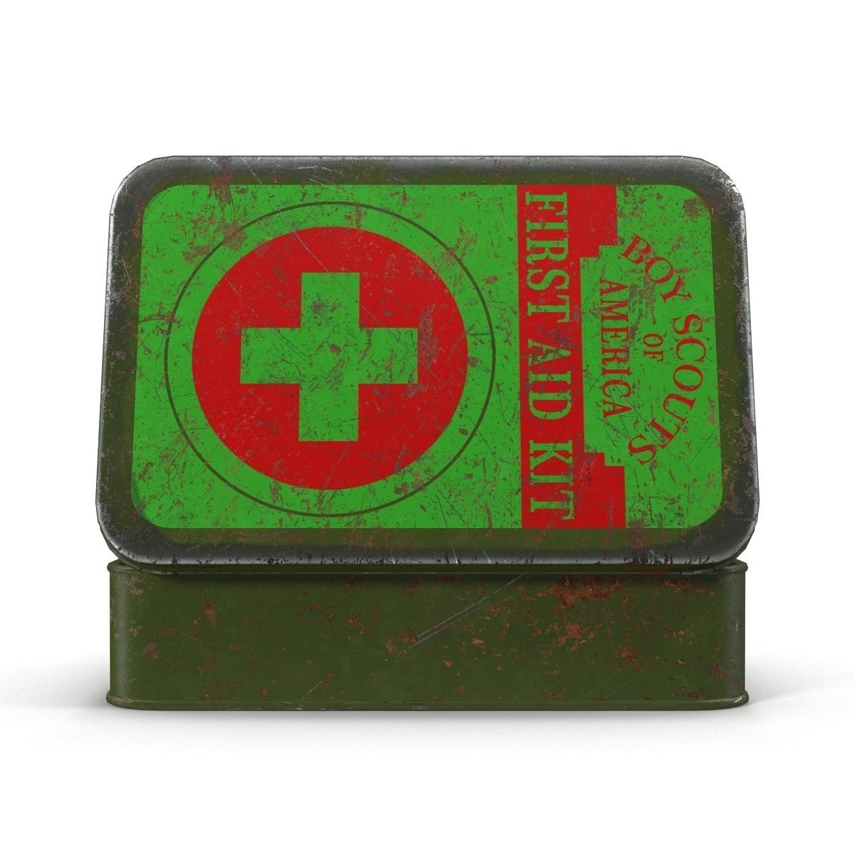 First aids kit Low-poly 3D model_6