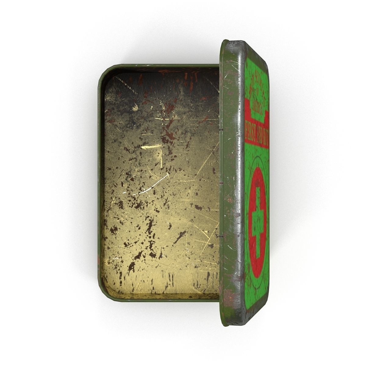 First aids kit Low-poly 3D model_2