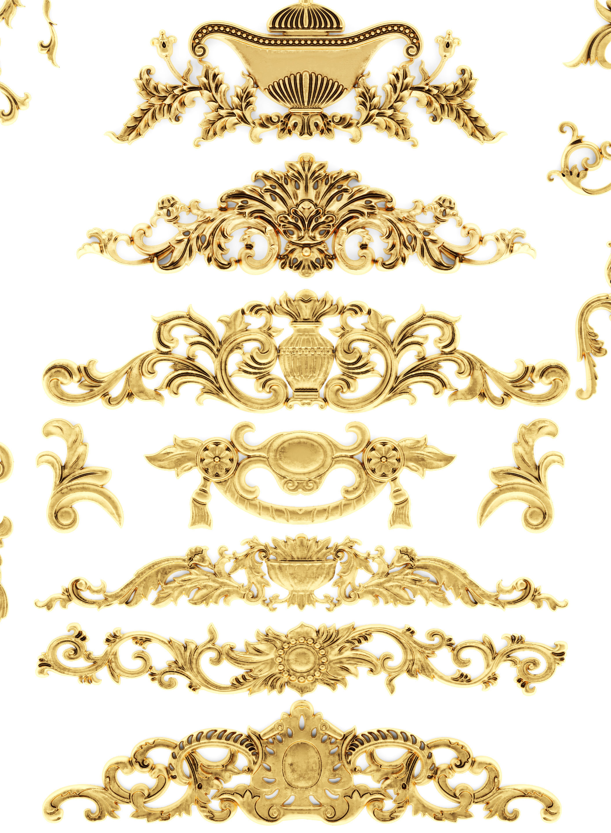 Cartouches SET 32 3D model_18