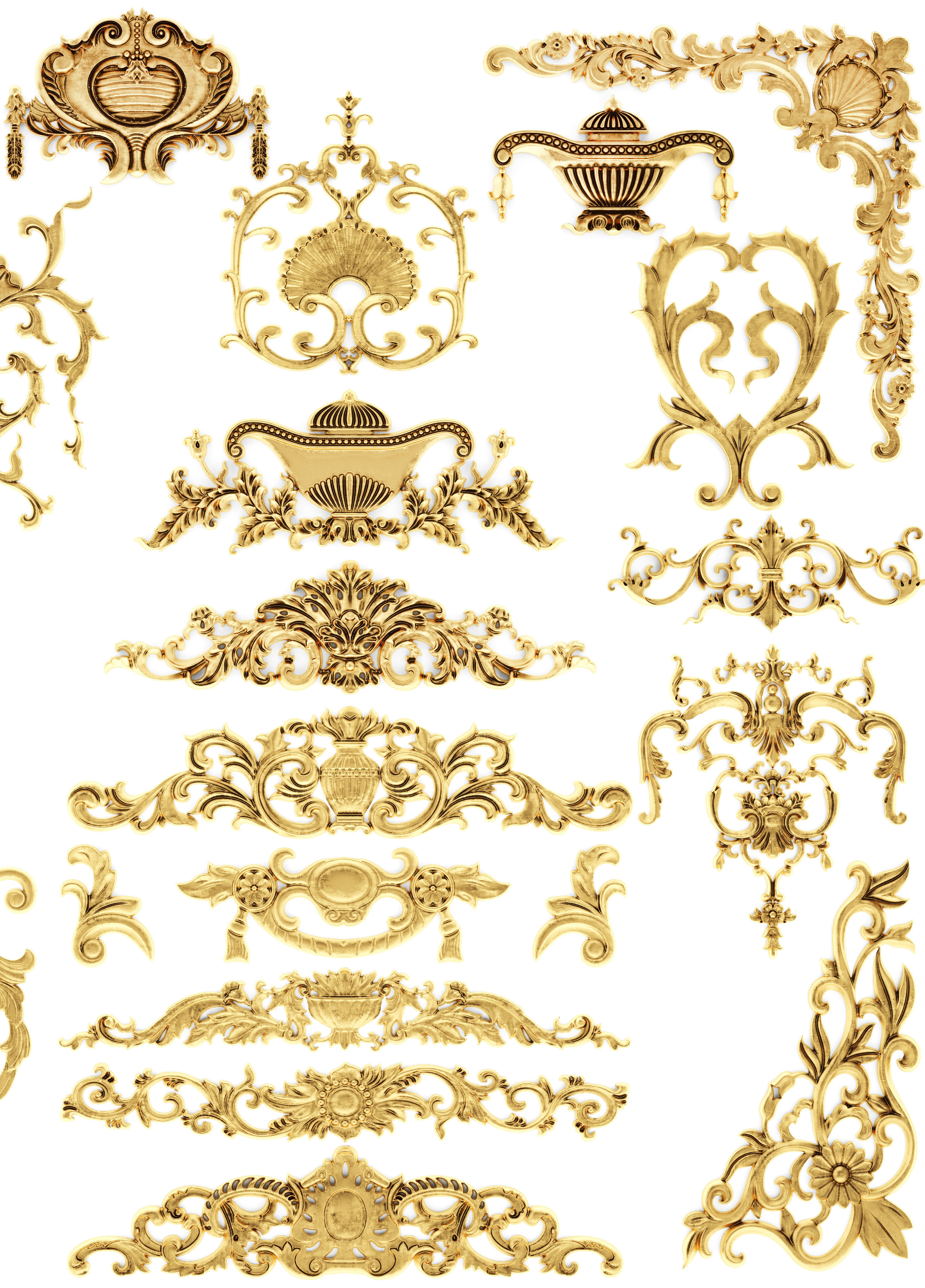 Cartouches SET 32 3D model_3