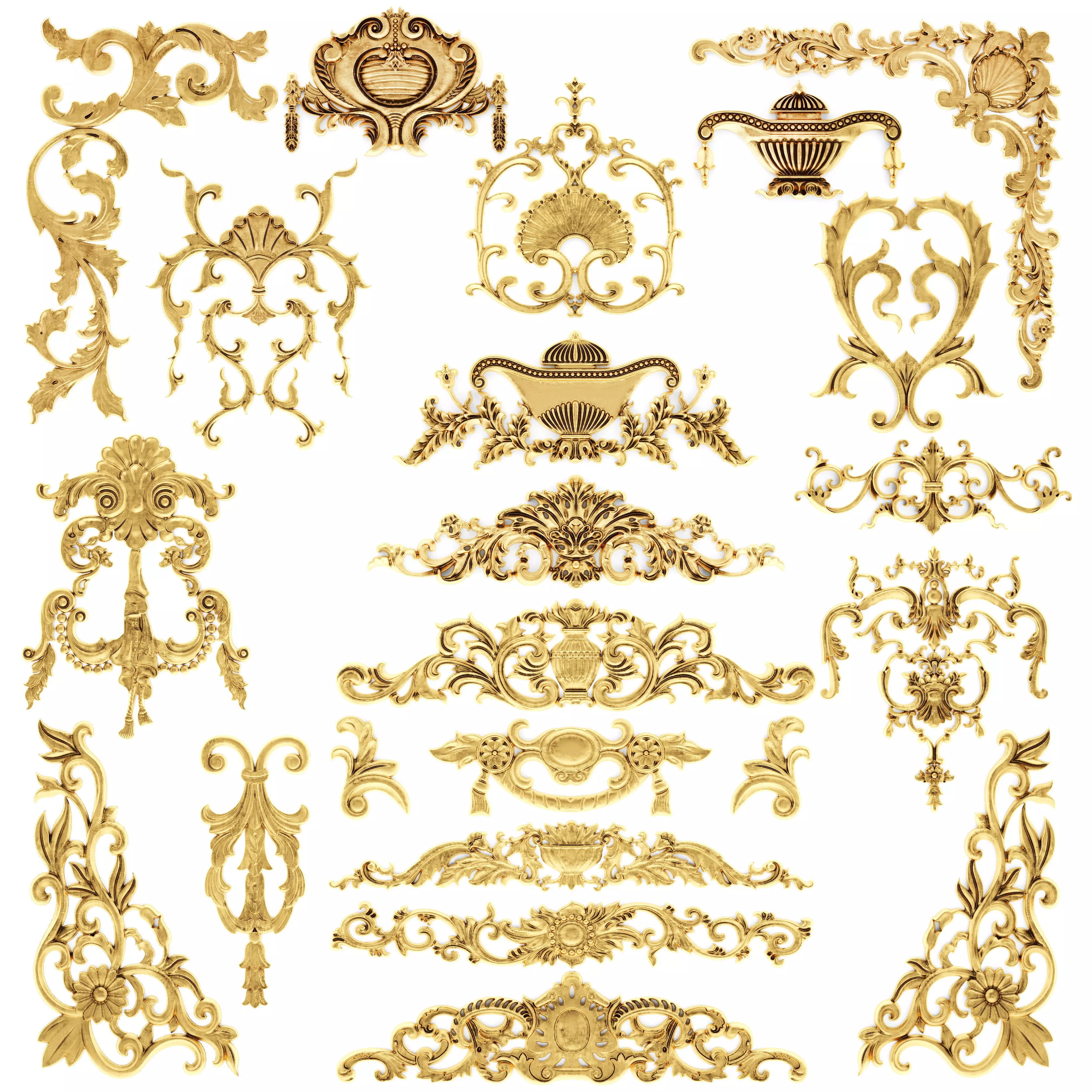 Cartouches SET 32 3D model_0