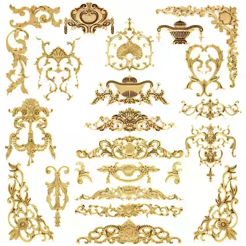 Cartouches SET 32 3D model