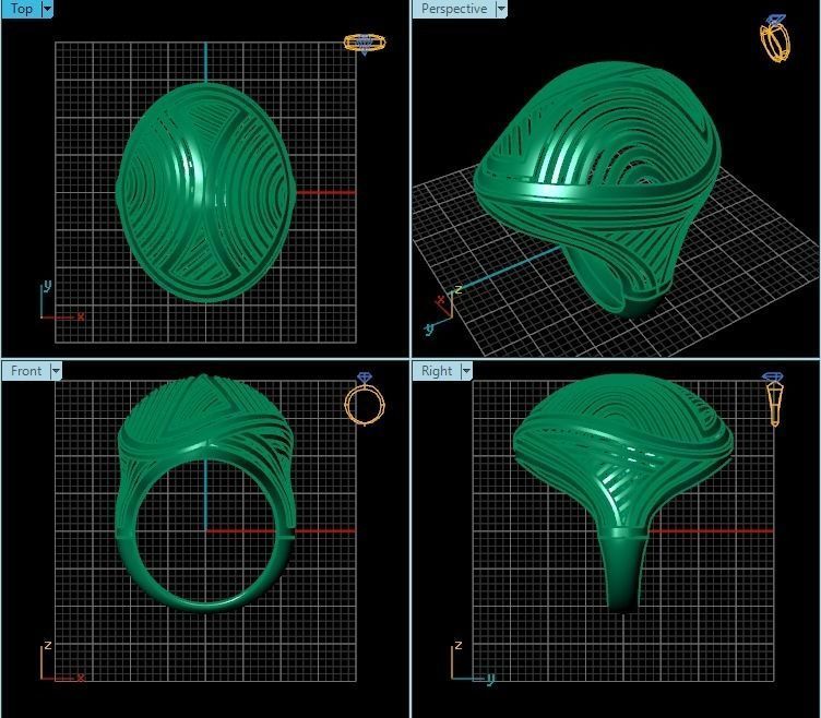 Ring R0274 3D print model_2