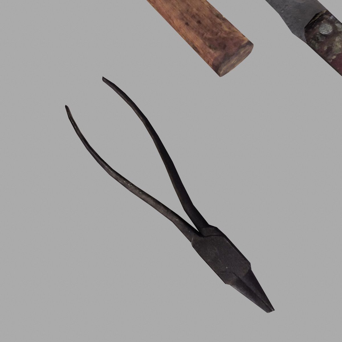 craft tools Low-poly 3D model_6