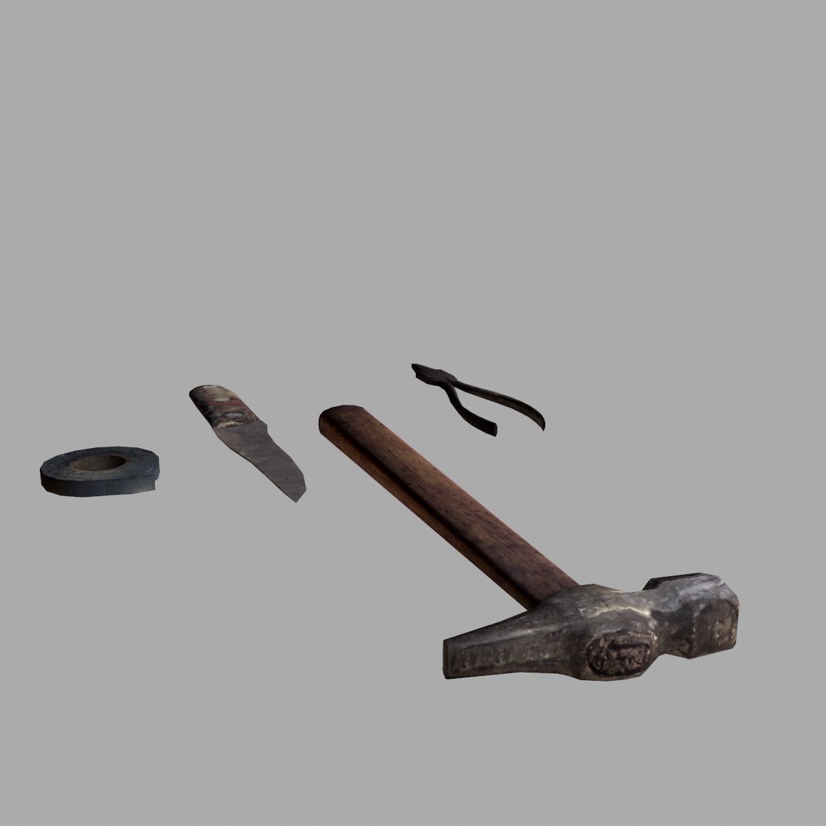 craft tools Low-poly 3D model_5