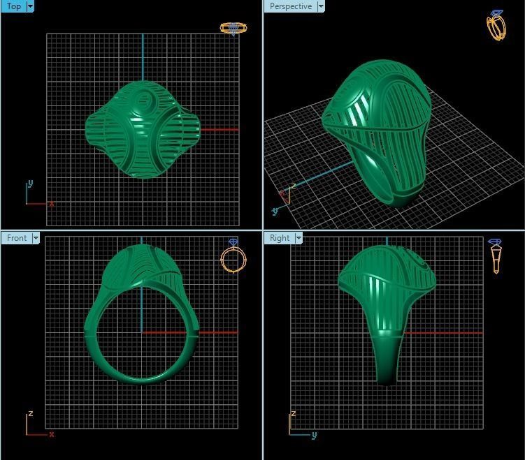 Ring R0277 3D print model_2