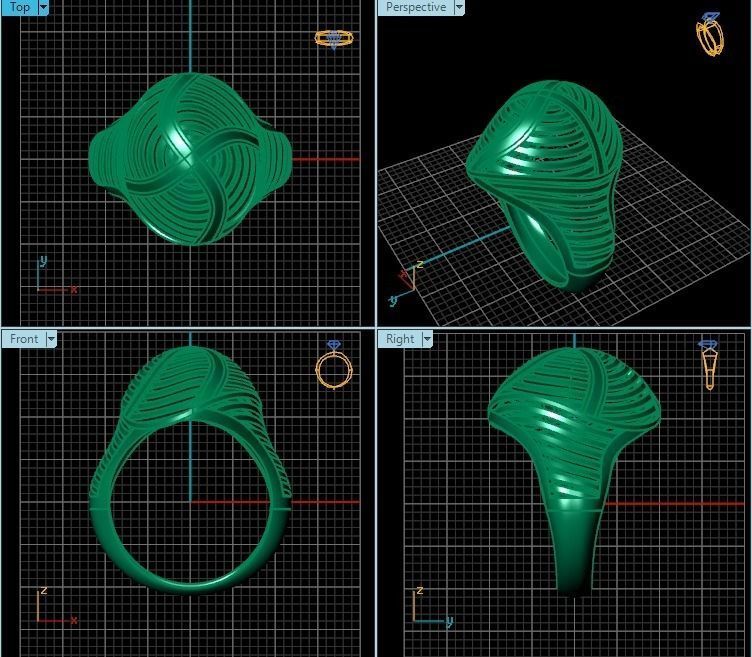 Ring R0278 3D print model_2