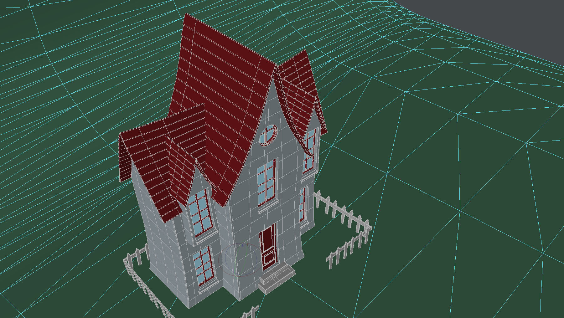 Cartoon House 3D model_7