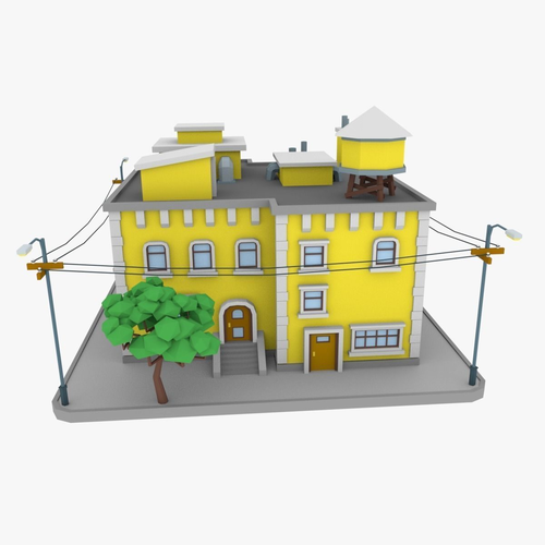 LowPoly City Block03