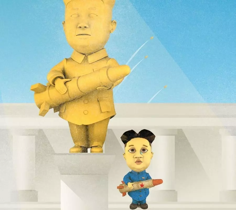 LONELY KIM 3D cartoon character of Kim Jong Un 3D print model_0