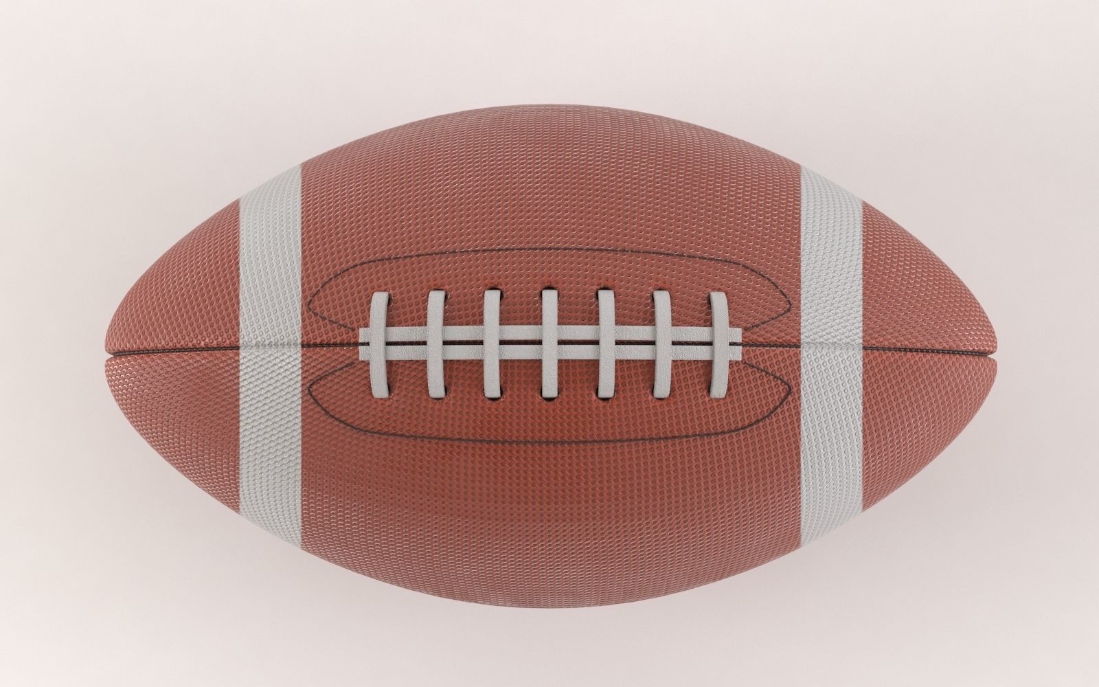 American Football Ball 3D model_1
