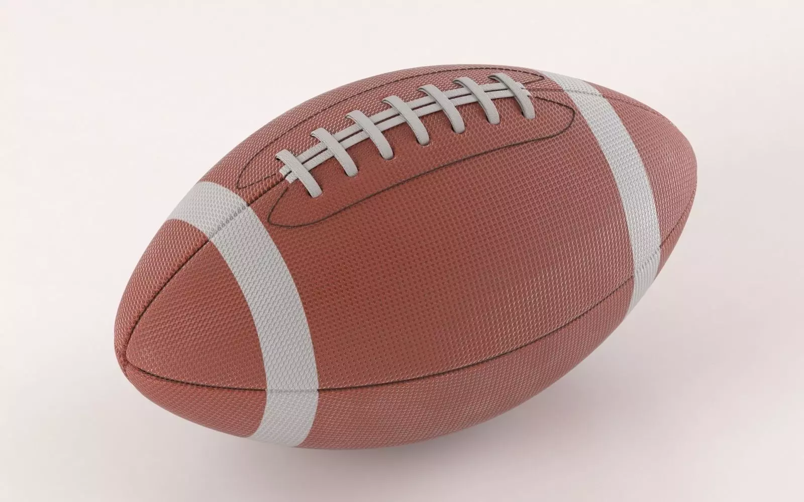 American Football Ball 3D model_0