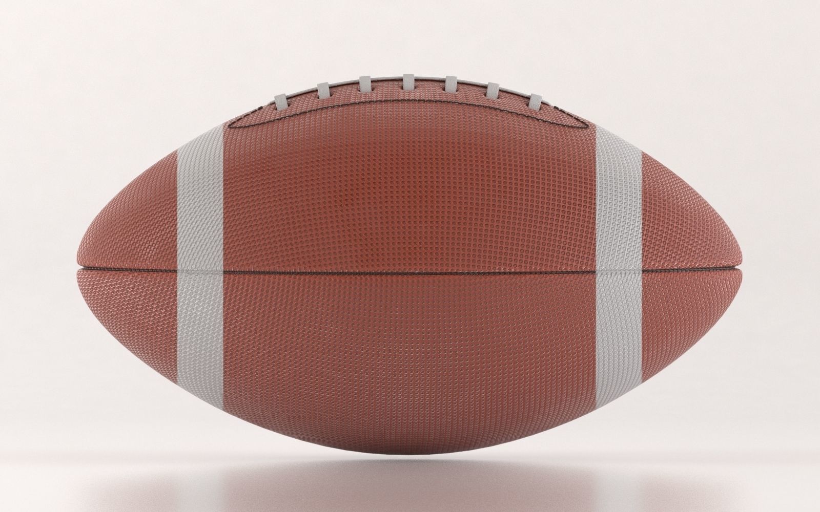 American Football Ball 3D model_3