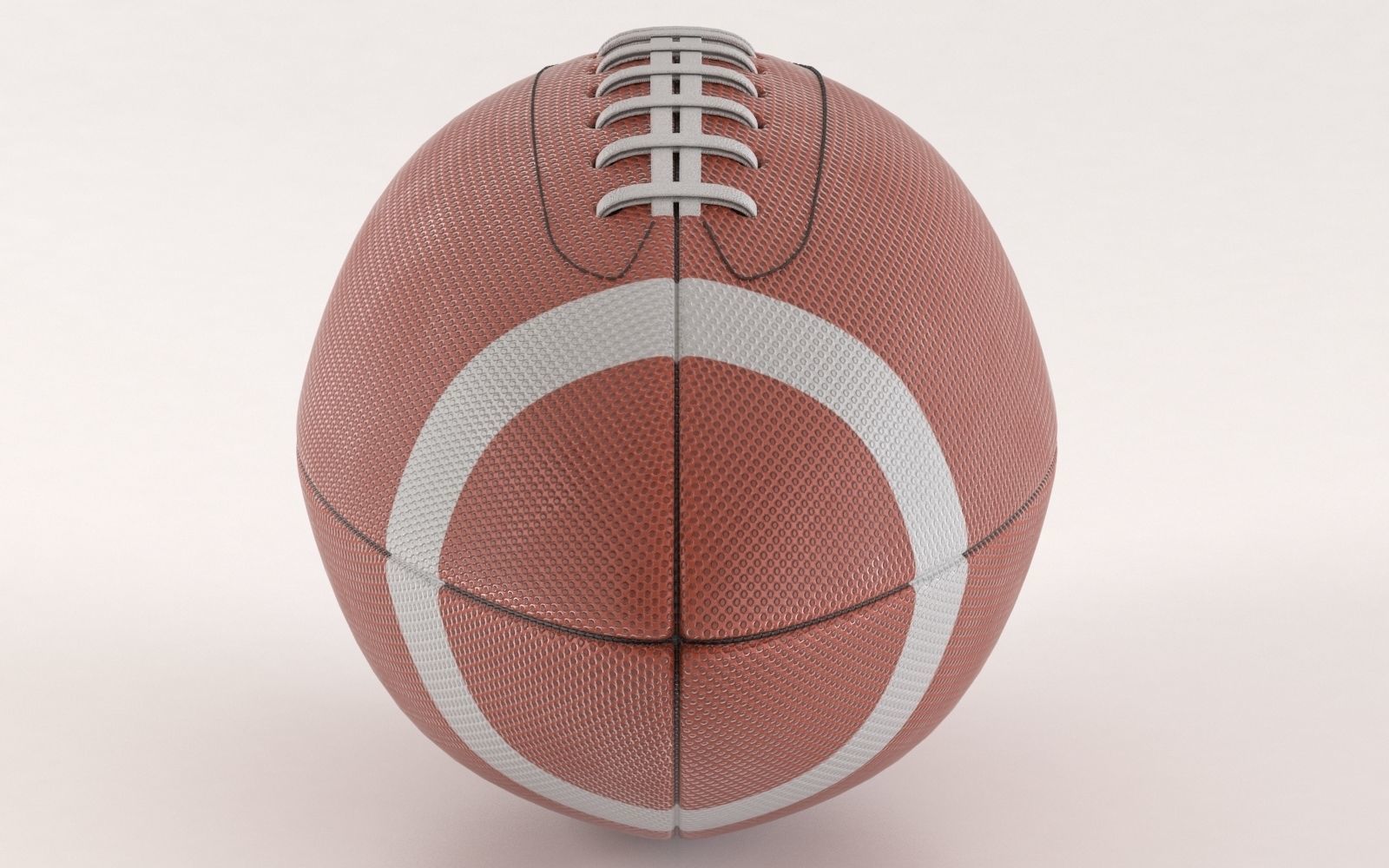 American Football Ball 3D model_2