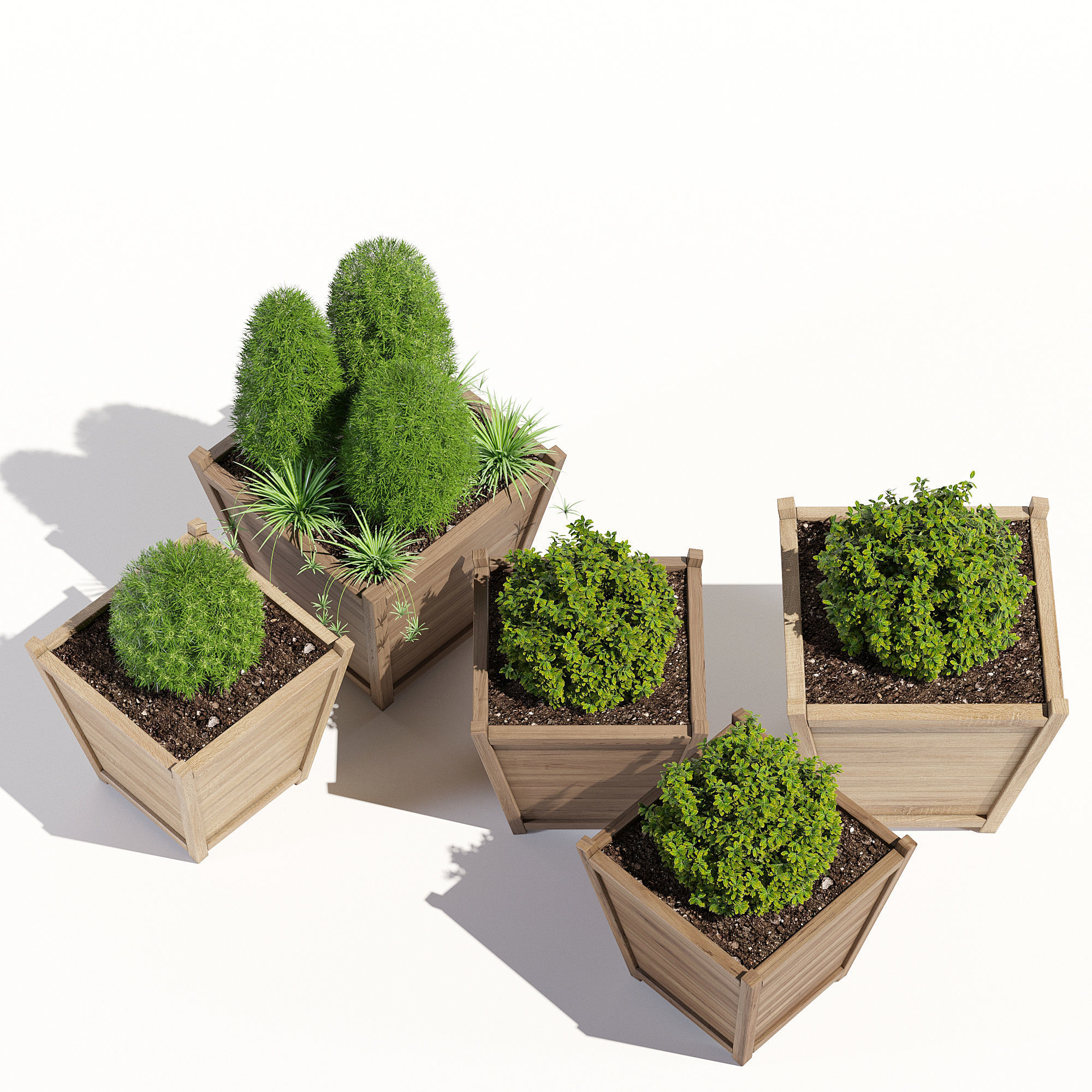 Tapered liz frances 3D model_3