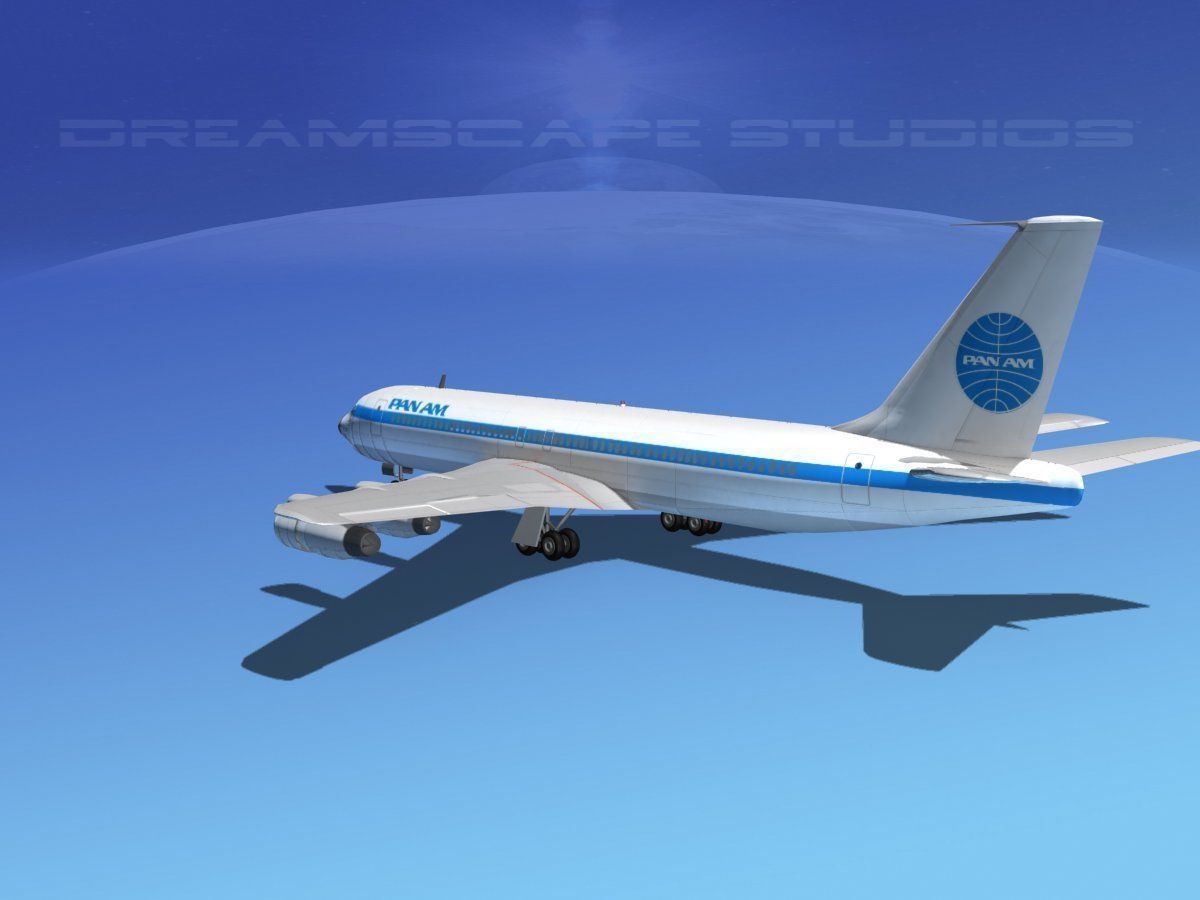 Boeing 707 Pan Am 3D model_6