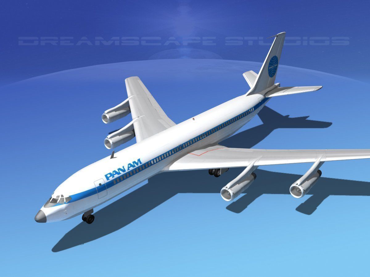 Boeing 707 Pan Am 3D model_10